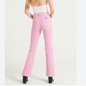 Rolla’s Pink Original High Rise Straight Jeans